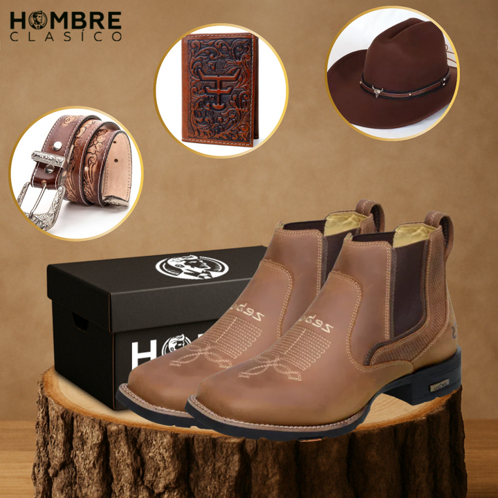 Kit Bota El Patrón con plantilla ortopédica + REGALOS