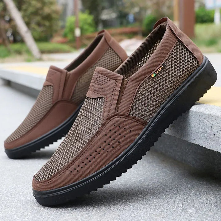 2025 nuevos zapatos de malla para hombre