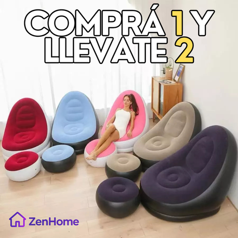SOFÁ INFLABLE ULTRA RELAX - LLEVATE 2 Y PAGÁ 1